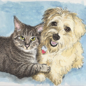 Watercolor Pet Portrait 4